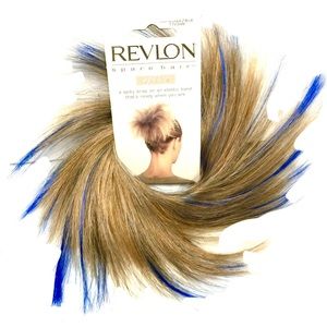 Blonde Blue Spike Hair Wrap